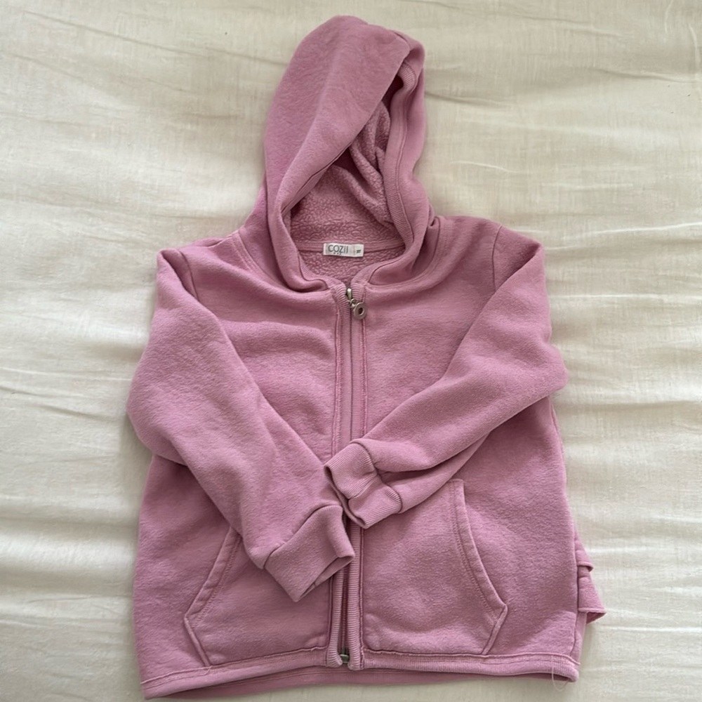 Cozzi USA girls pink zip up - sz 3T